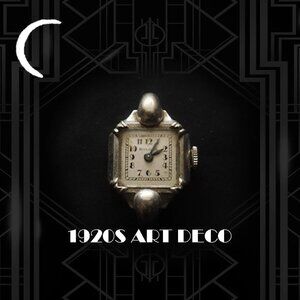 20s 30s Art Deco Antique Bulova Watch Face Ladies Vintage to Restore or Upcycle